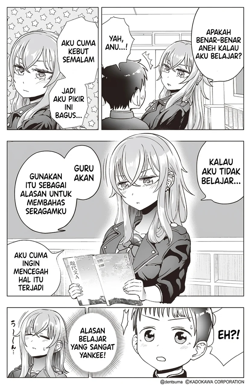Tonari no Seki no Yankee JK no Jakuten Chapter 13 - halaman 3