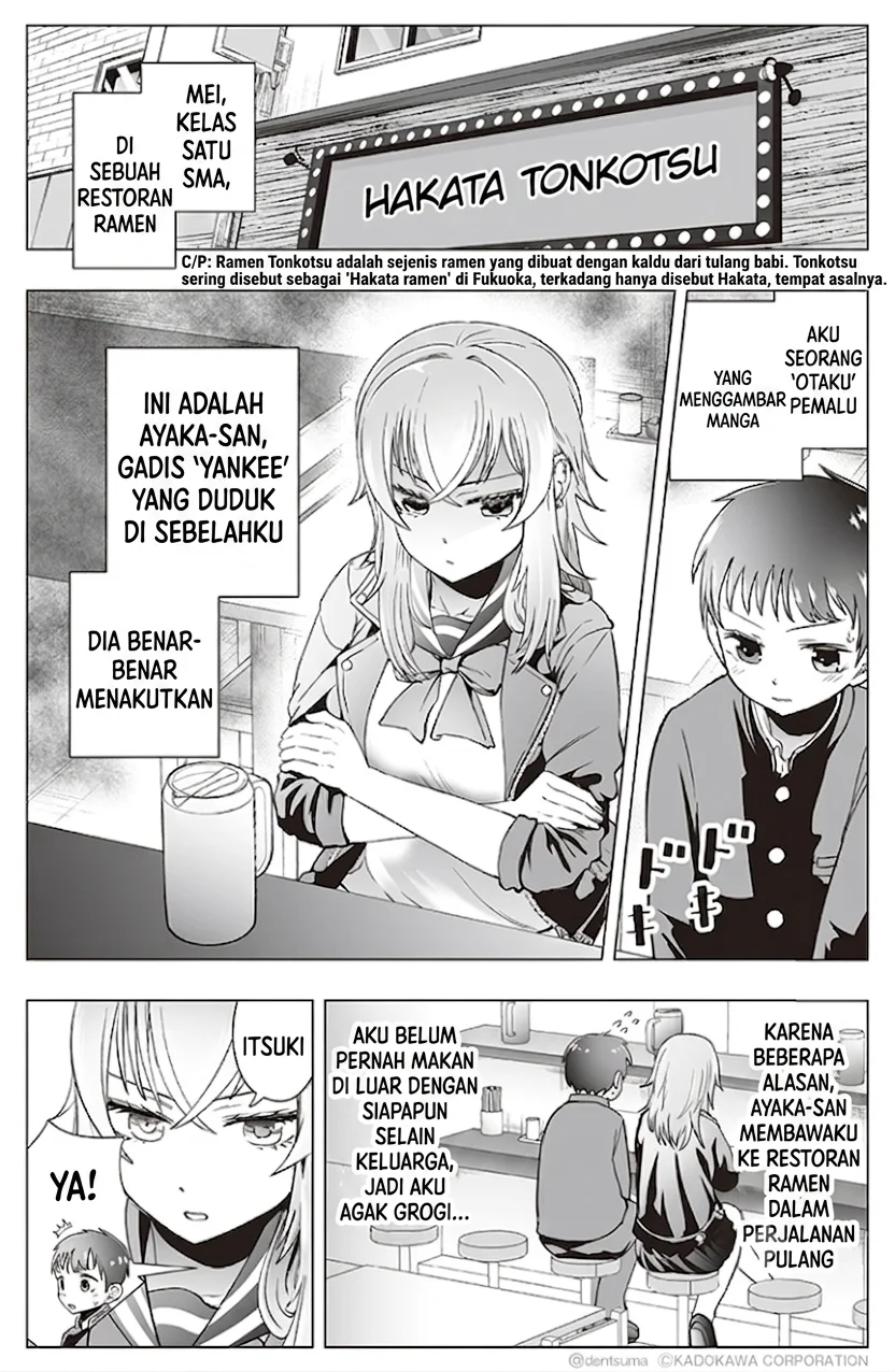 Tonari no Seki no Yankee JK no Jakuten Chapter 14 - halaman 2