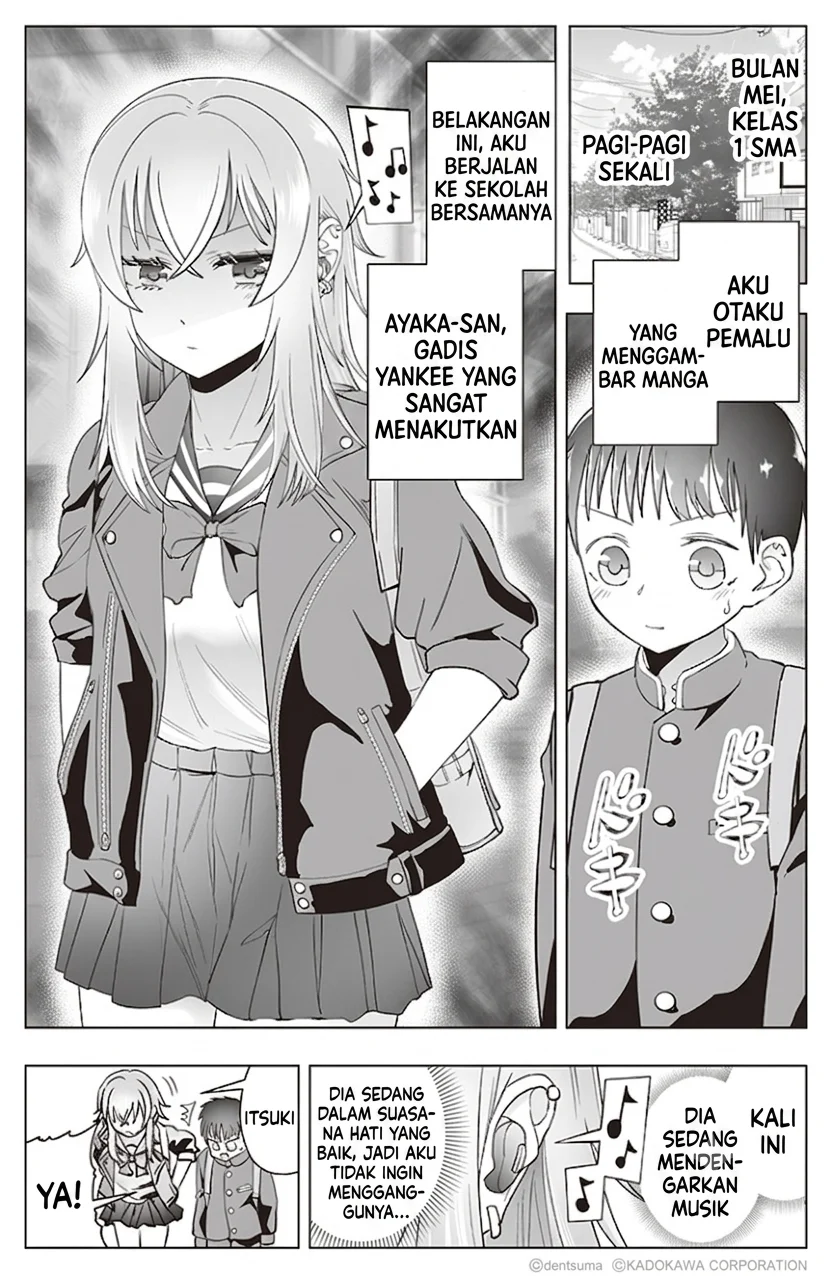 Tonari no Seki no Yankee JK no Jakuten Chapter 15 - halaman 2