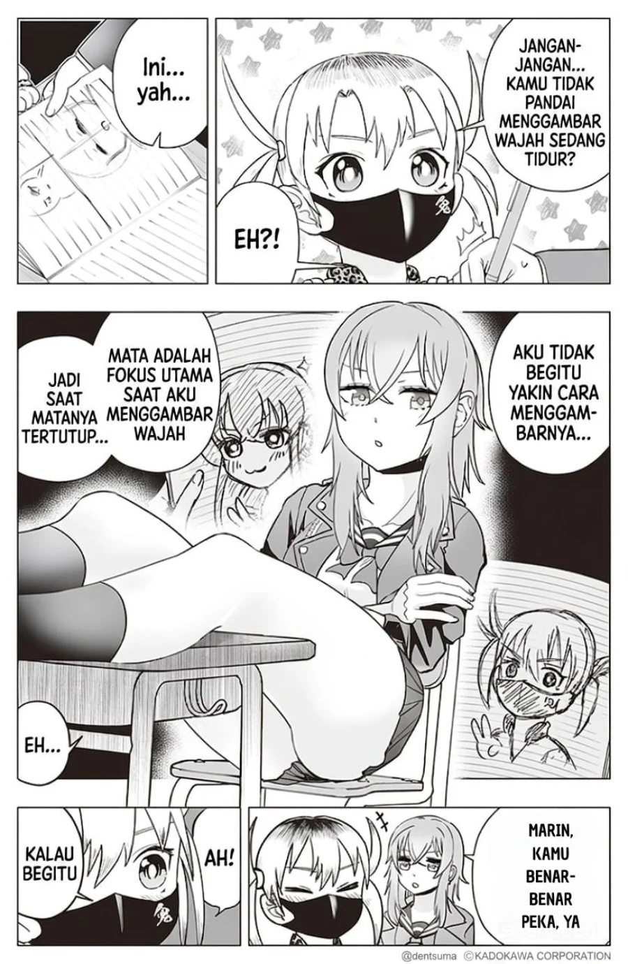 Tonari no Seki no Yankee JK no Jakuten Chapter 18 - halaman 3