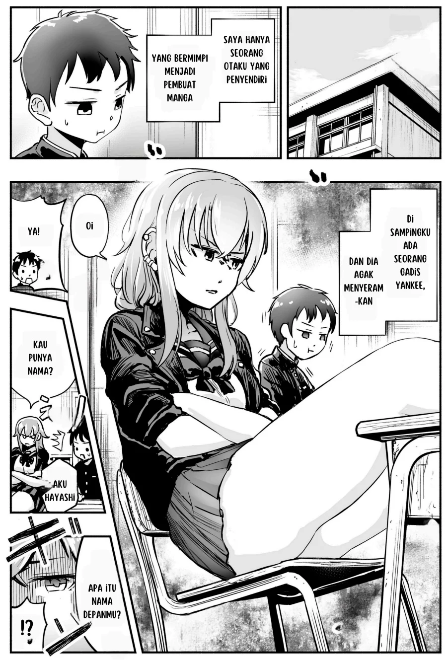 Tonari no Seki no Yankee JK no Jakuten Chapter 2 - halaman 1