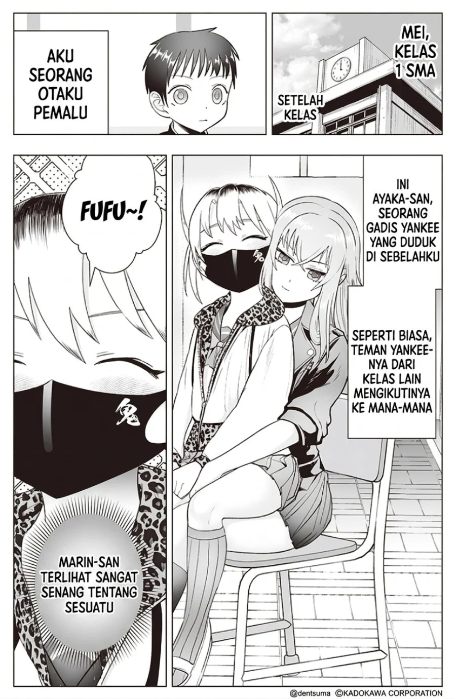 Tonari no Seki no Yankee JK no Jakuten Chapter 20 - halaman 2