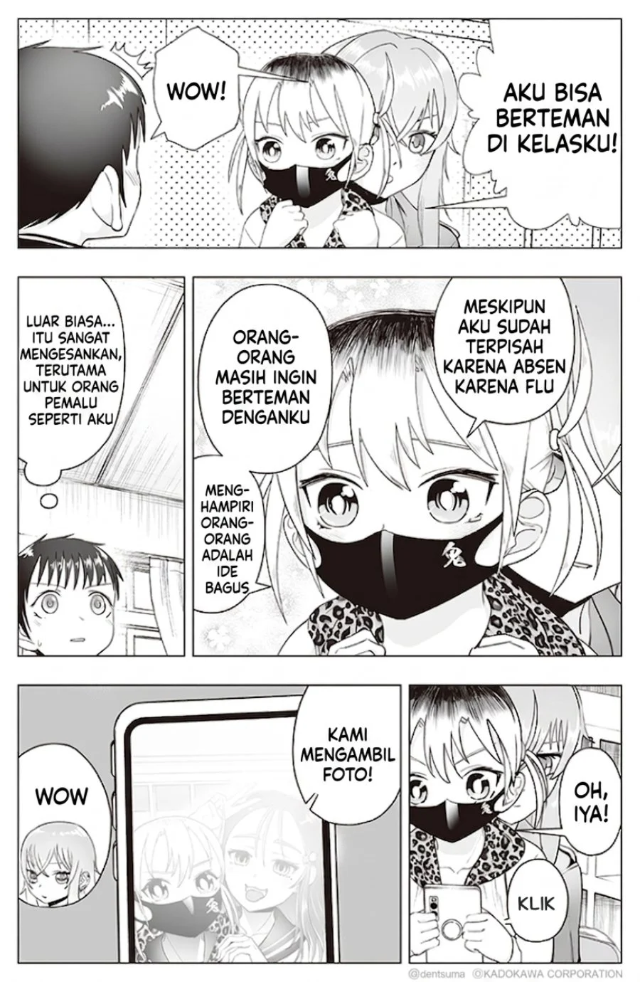 Tonari no Seki no Yankee JK no Jakuten Chapter 20 - halaman 3