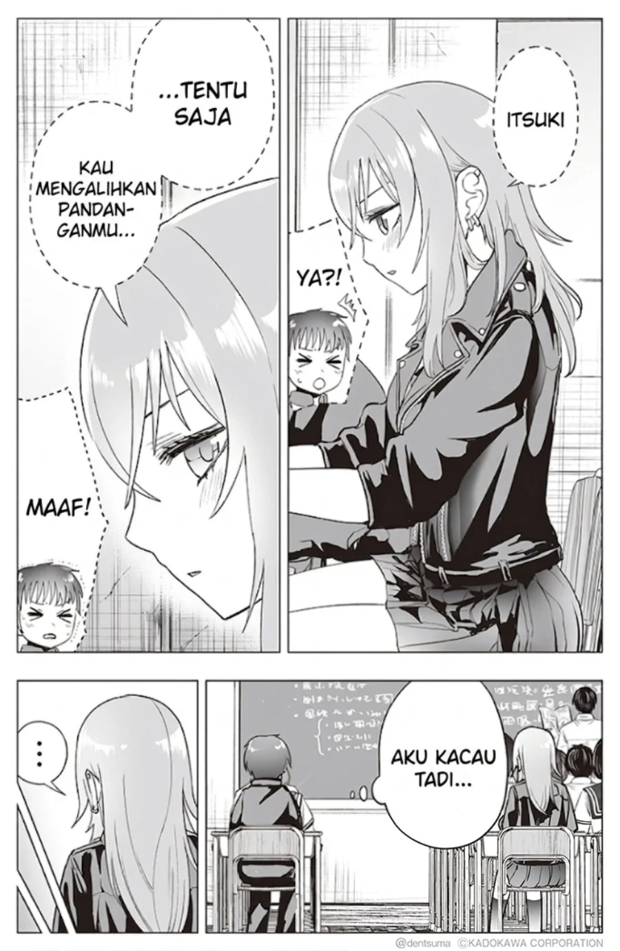 Tonari no Seki no Yankee JK no Jakuten Chapter 21 - halaman 3