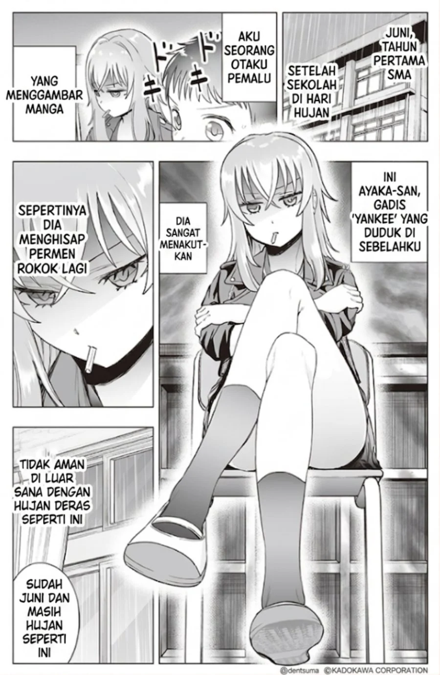Tonari no Seki no Yankee JK no Jakuten Chapter 22 - halaman 2