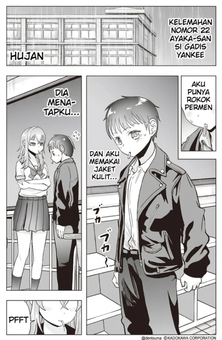 Tonari no Seki no Yankee JK no Jakuten Chapter 22 - halaman 6