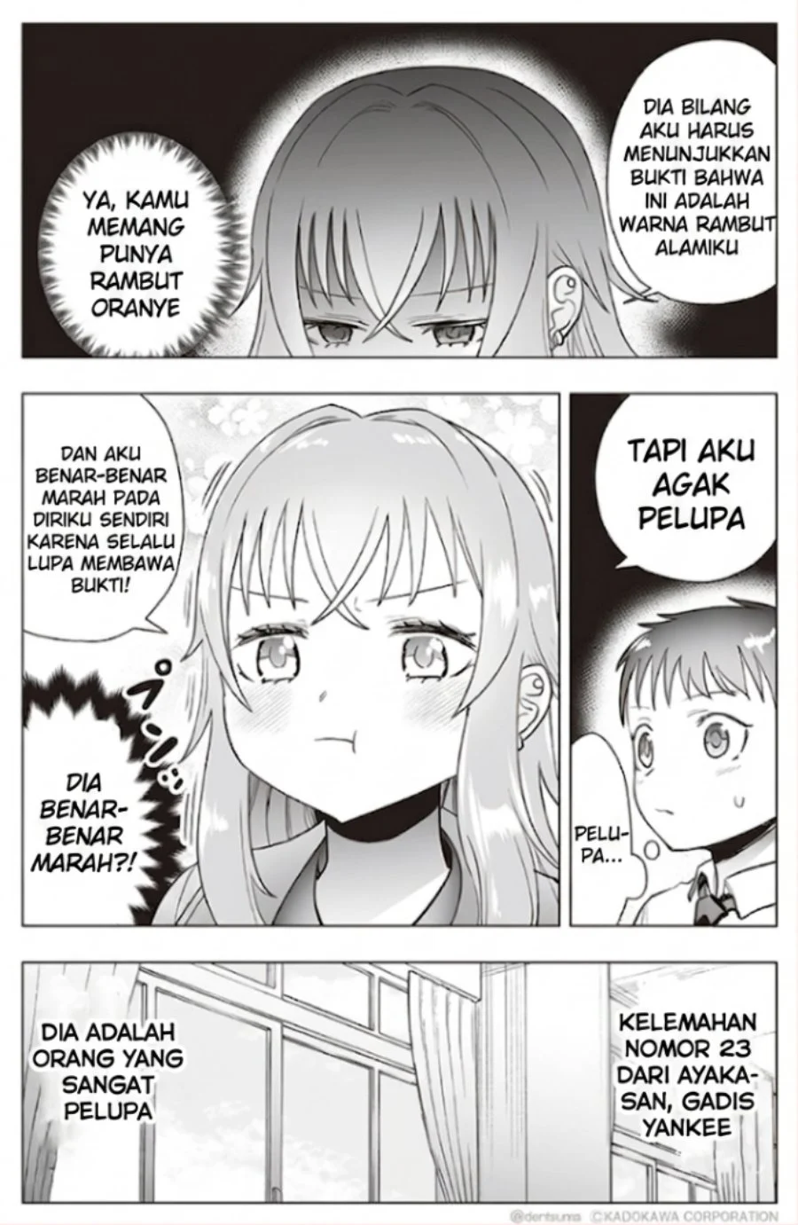 Tonari no Seki no Yankee JK no Jakuten Chapter 23 - halaman 3