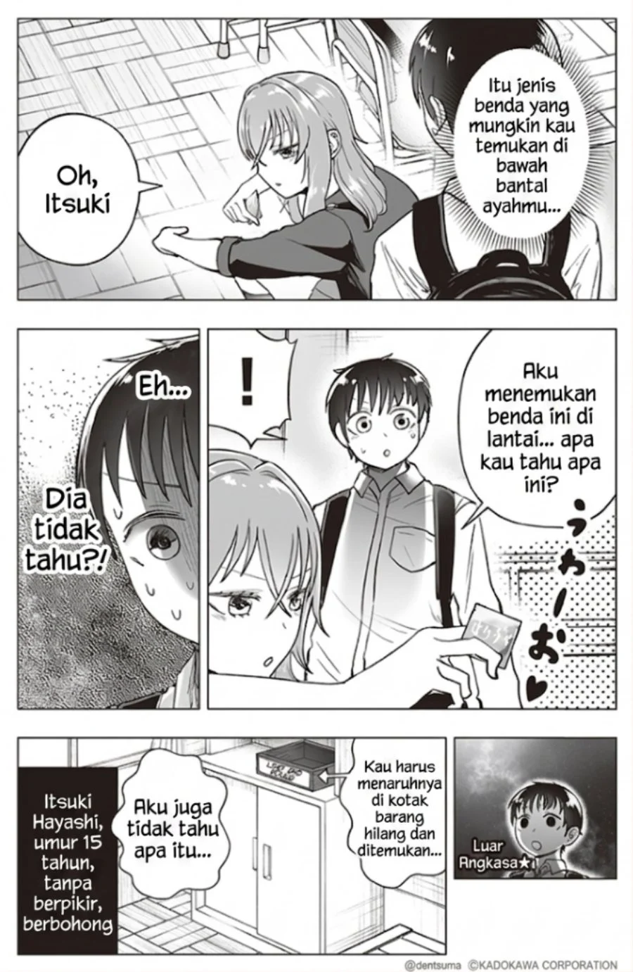 Tonari no Seki no Yankee JK no Jakuten Chapter 27 - halaman 3