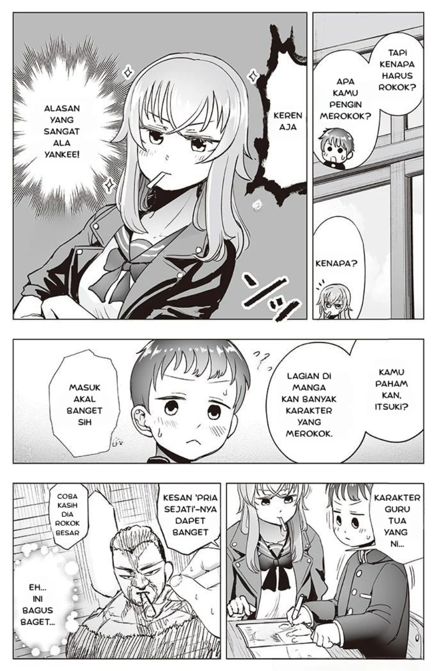 Tonari no Seki no Yankee JK no Jakuten Chapter 4 - halaman 3