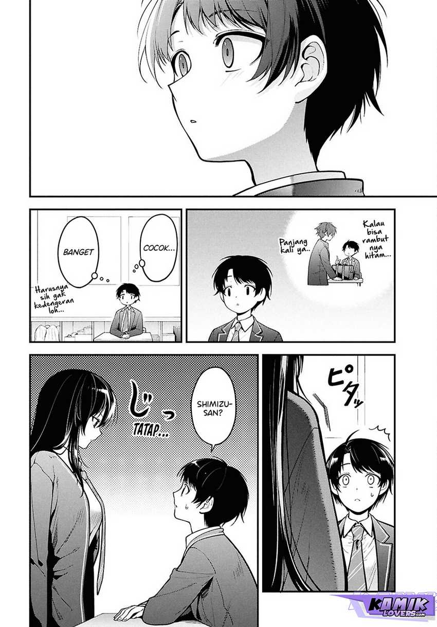 Tonari no Seki no Yankee Shimizu-san ga Kami o Kuroku Sometekita Chapter 1 - halaman 13