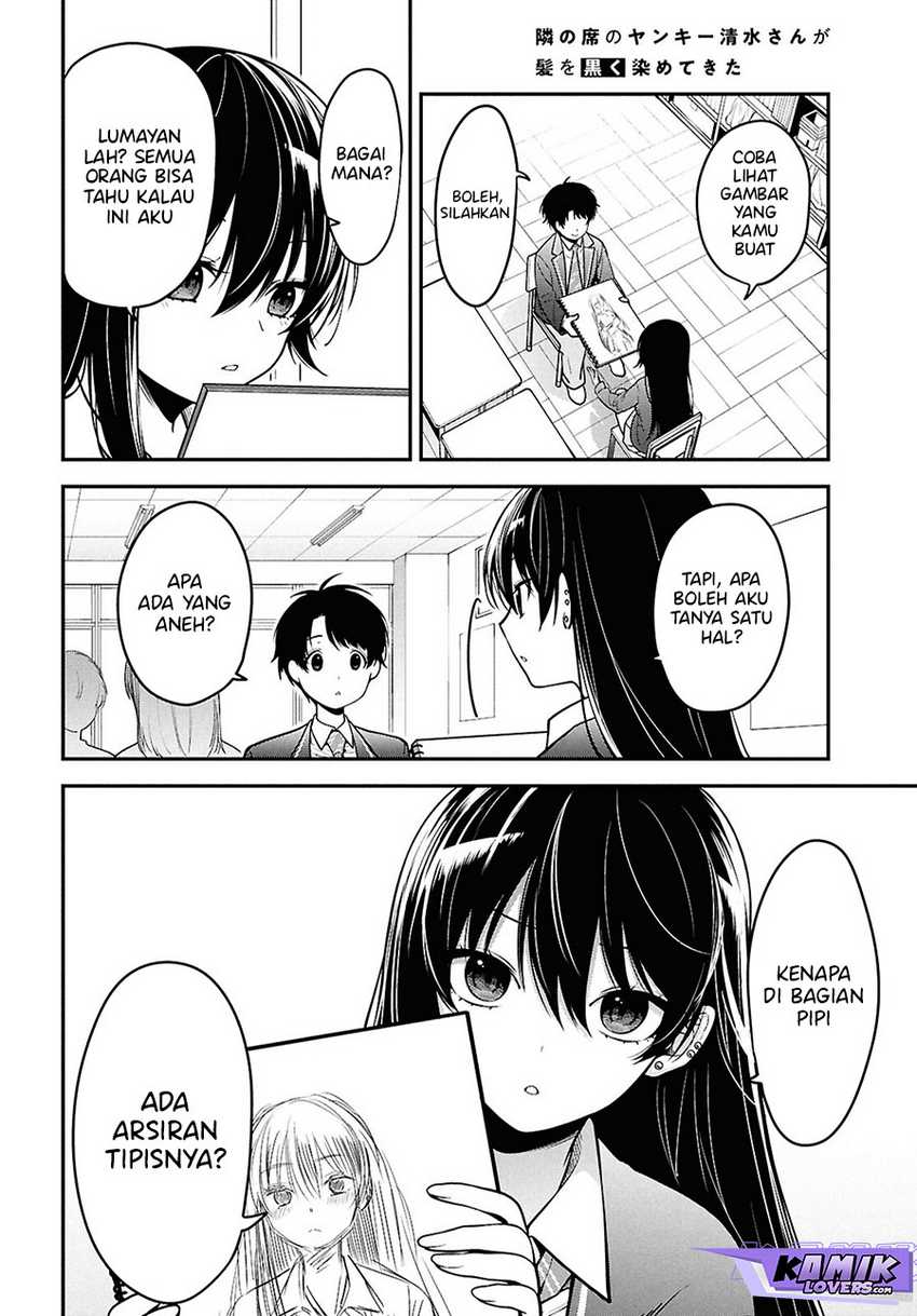 Tonari no Seki no Yankee Shimizu-san ga Kami o Kuroku Sometekita Chapter 1 - halaman 32