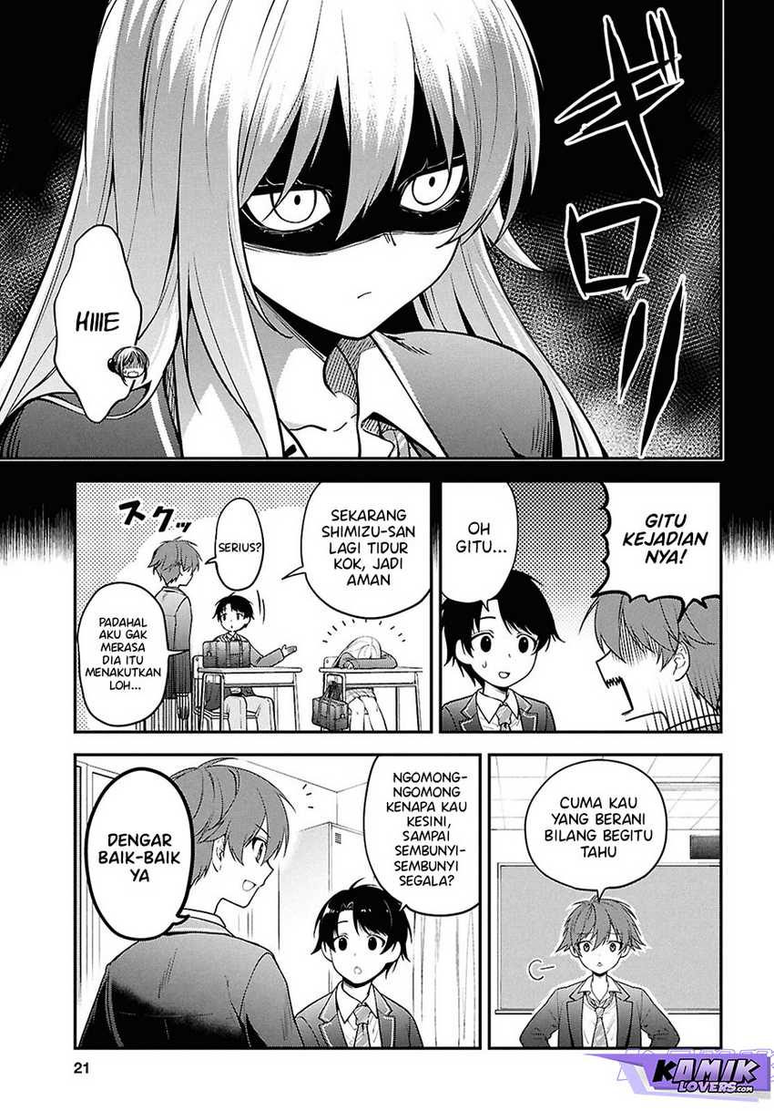 Tonari no Seki no Yankee Shimizu-san ga Kami o Kuroku Sometekita Chapter 1 - halaman 7