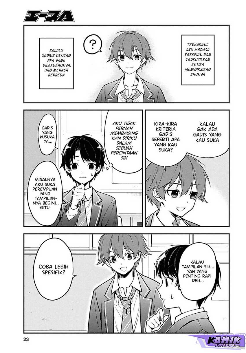 Tonari no Seki no Yankee Shimizu-san ga Kami o Kuroku Sometekita Chapter 1 - halaman 9