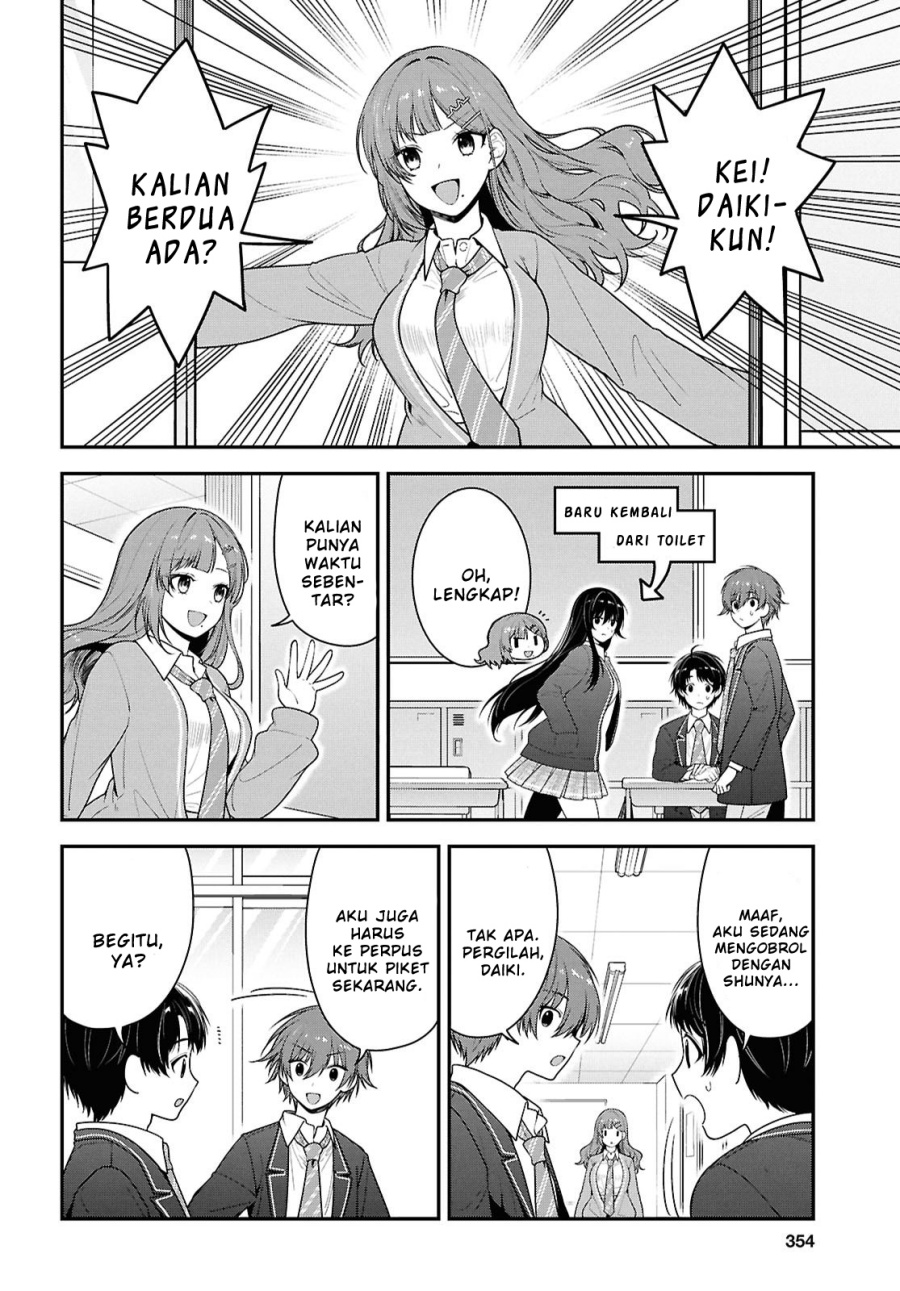 Tonari no Seki no Yankee Shimizu-san ga Kami o Kuroku Sometekita Chapter 10 - halaman 12