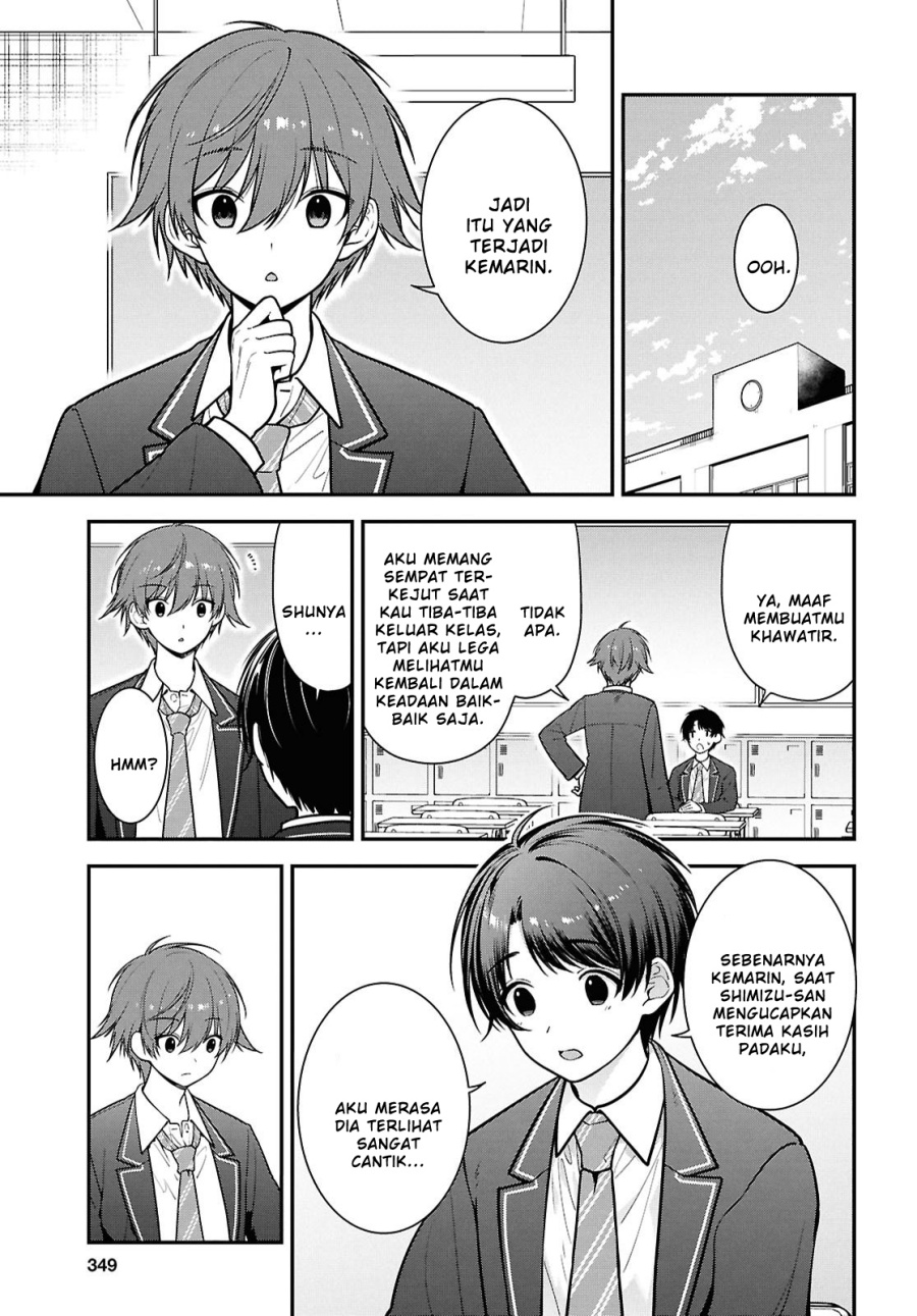 Tonari no Seki no Yankee Shimizu-san ga Kami o Kuroku Sometekita Chapter 10 - halaman 7