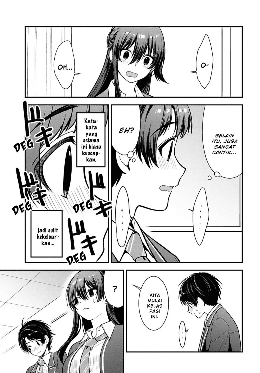 Tonari no Seki no Yankee Shimizu-san ga Kami o Kuroku Sometekita Chapter 11 - halaman 13