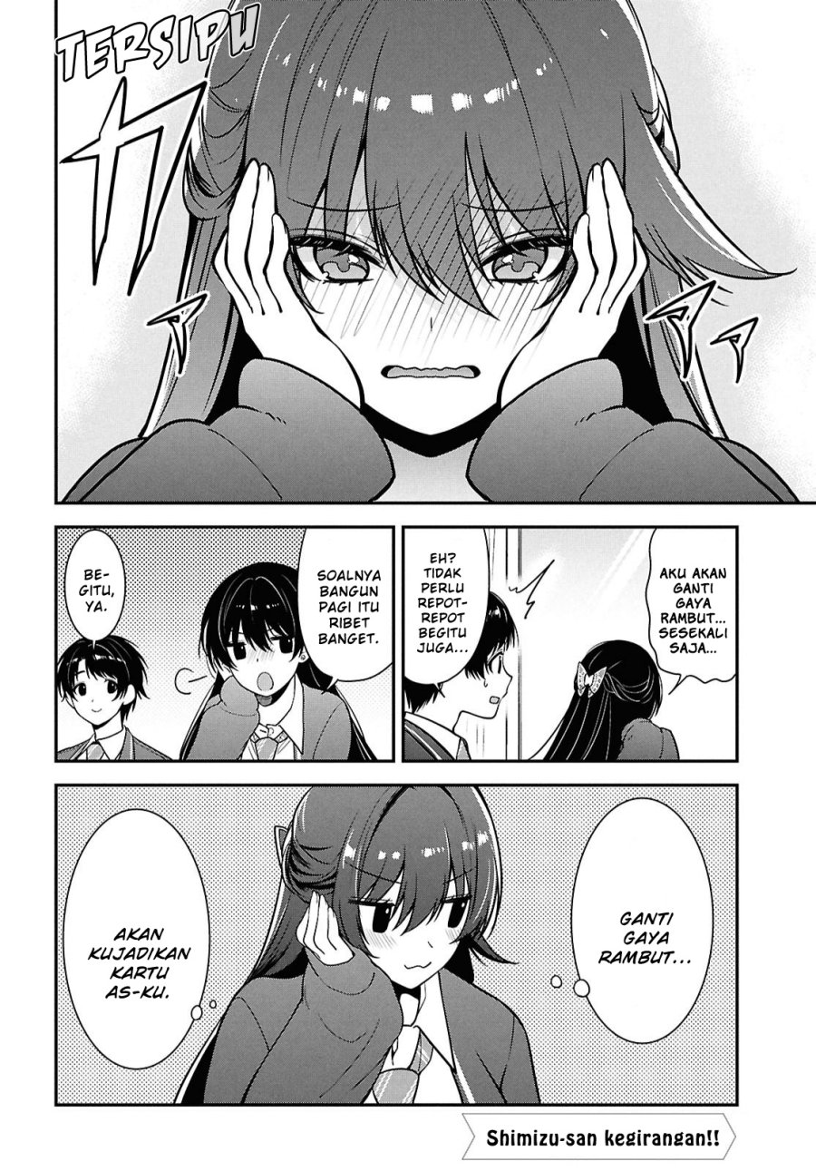 Tonari no Seki no Yankee Shimizu-san ga Kami o Kuroku Sometekita Chapter 11 - halaman 16