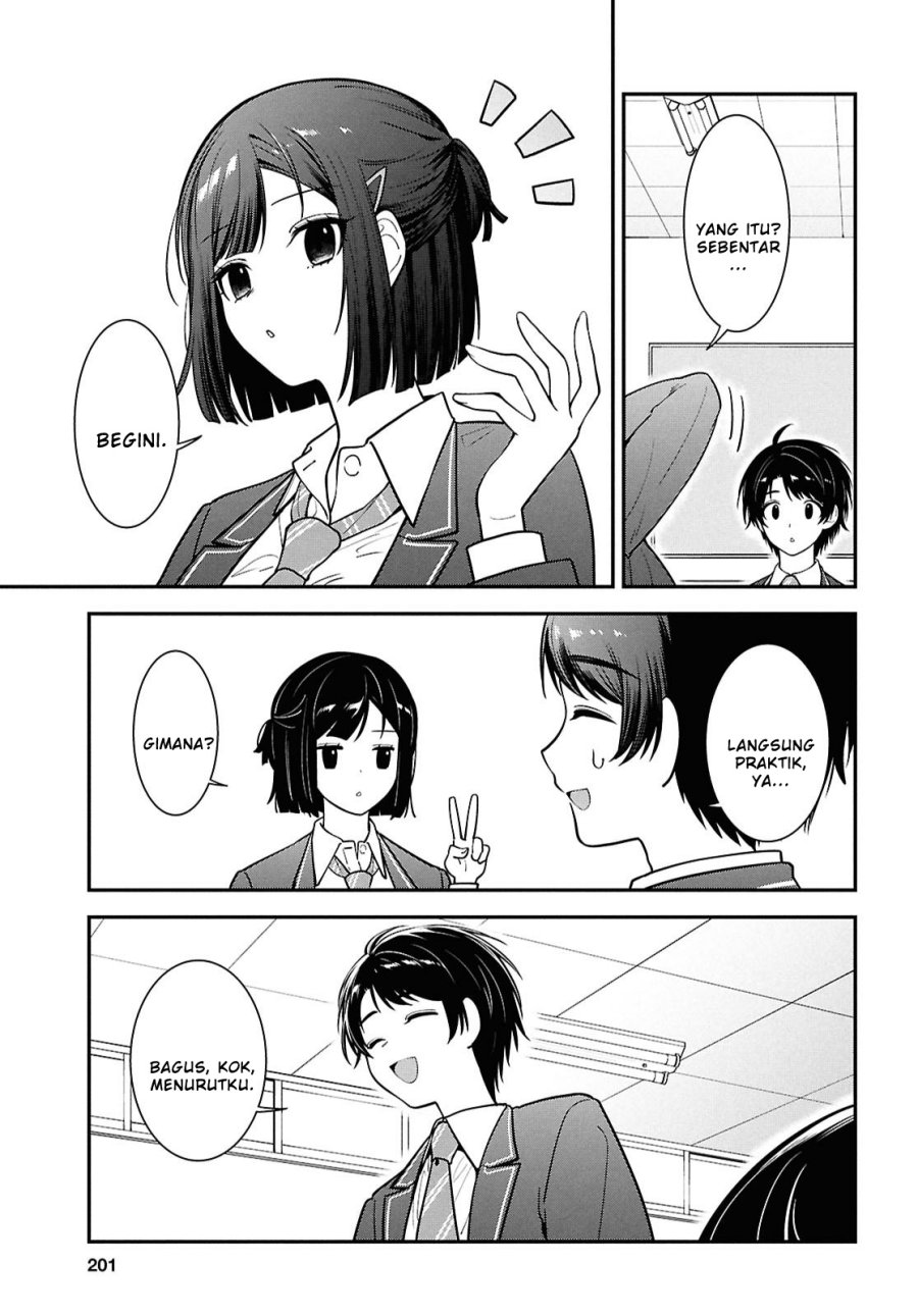 Tonari no Seki no Yankee Shimizu-san ga Kami o Kuroku Sometekita Chapter 11 - halaman 3