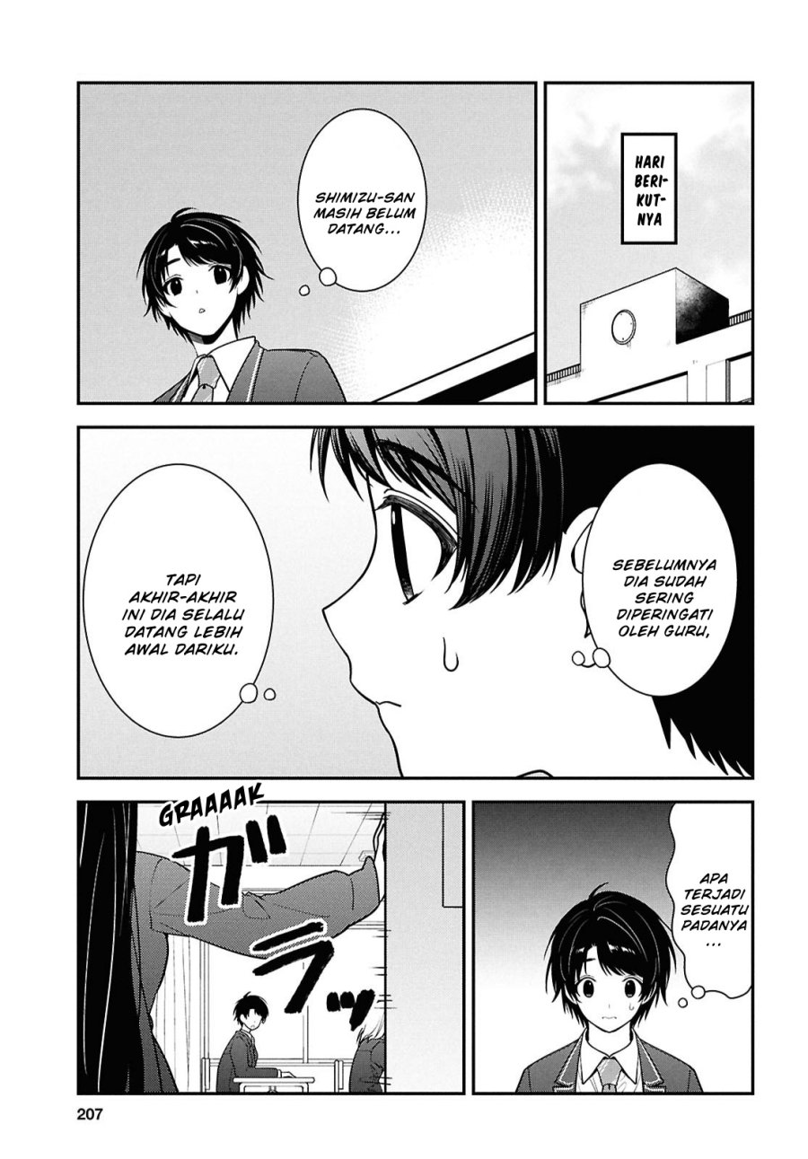 Tonari no Seki no Yankee Shimizu-san ga Kami o Kuroku Sometekita Chapter 11 - halaman 8