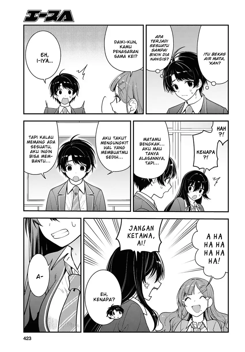 Tonari no Seki no Yankee Shimizu-san ga Kami o Kuroku Sometekita Chapter 12 - halaman 13