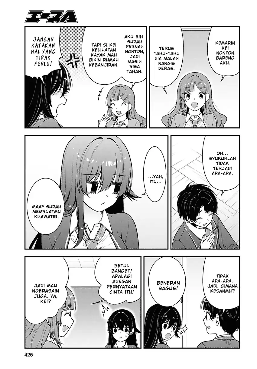 Tonari no Seki no Yankee Shimizu-san ga Kami o Kuroku Sometekita Chapter 12 - halaman 15