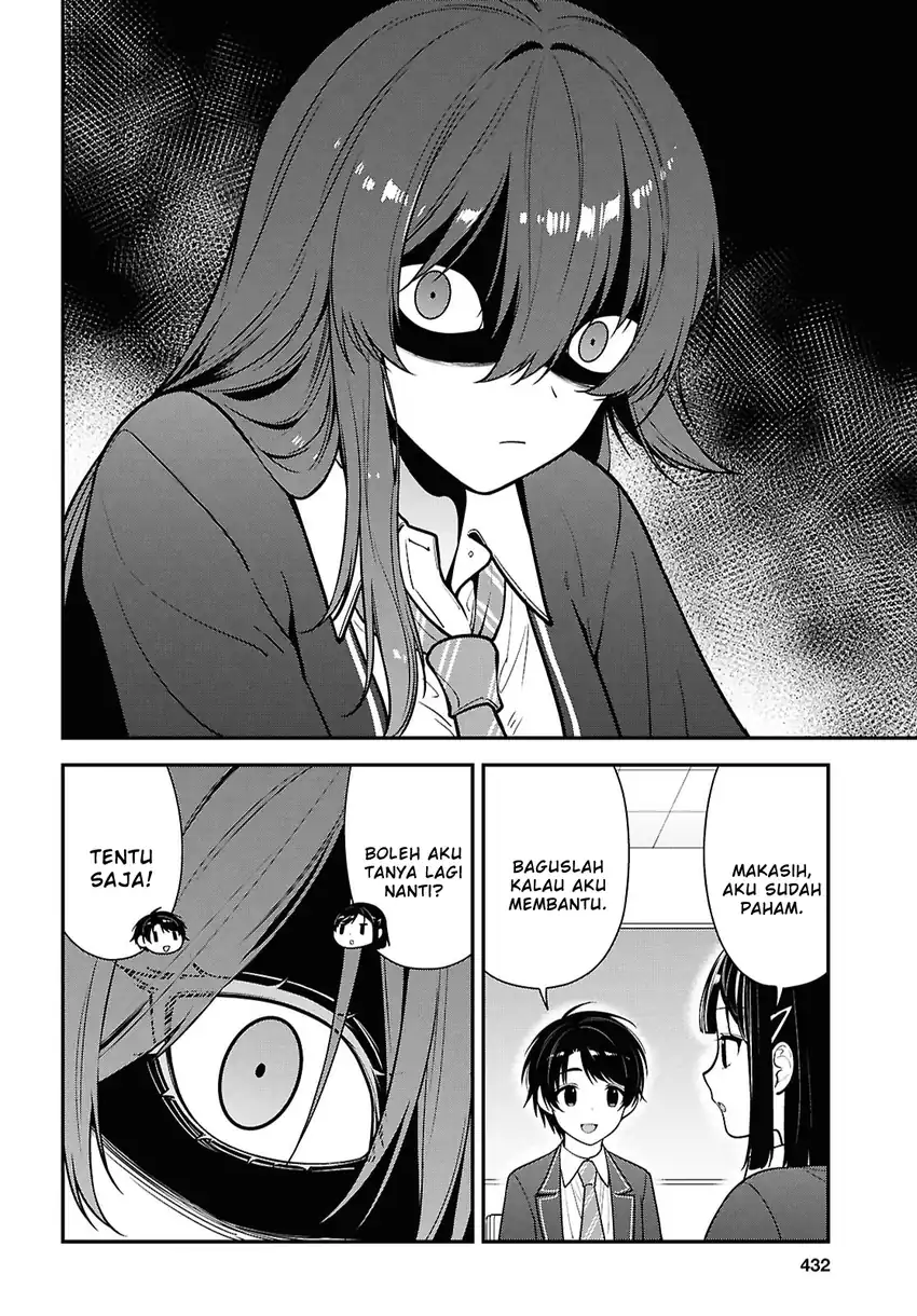 Tonari no Seki no Yankee Shimizu-san ga Kami o Kuroku Sometekita Chapter 12 - halaman 22