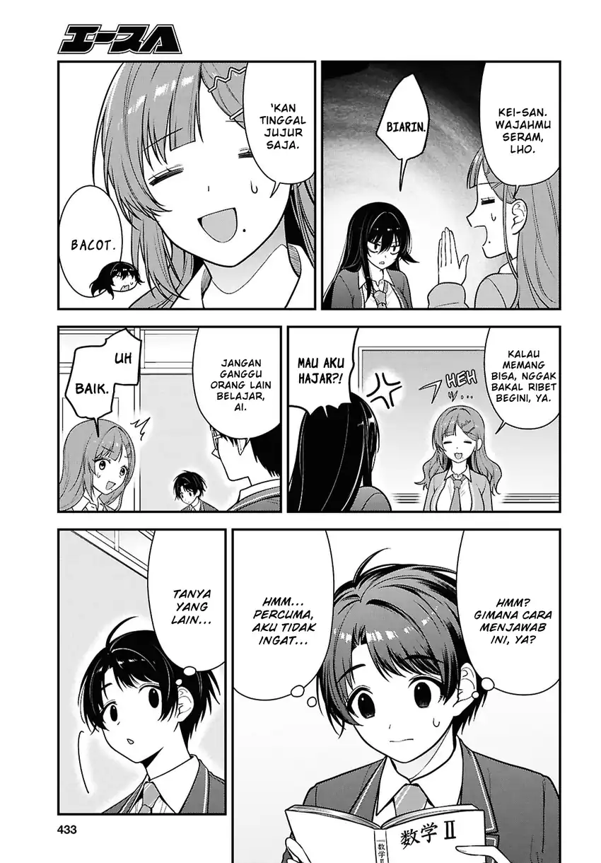 Tonari no Seki no Yankee Shimizu-san ga Kami o Kuroku Sometekita Chapter 12 - halaman 23
