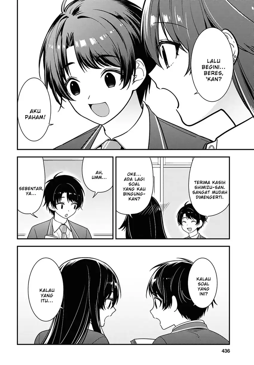 Tonari no Seki no Yankee Shimizu-san ga Kami o Kuroku Sometekita Chapter 12 - halaman 26