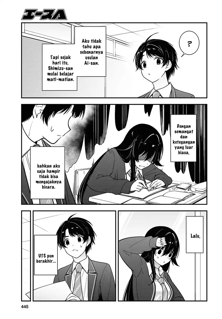 Tonari no Seki no Yankee Shimizu-san ga Kami o Kuroku Sometekita Chapter 12 - halaman 35