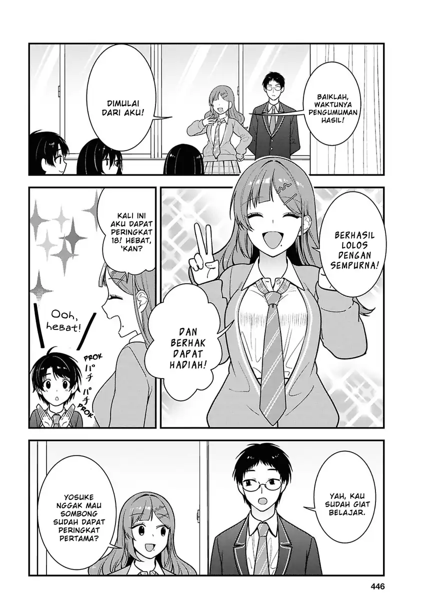 Tonari no Seki no Yankee Shimizu-san ga Kami o Kuroku Sometekita Chapter 12 - halaman 36