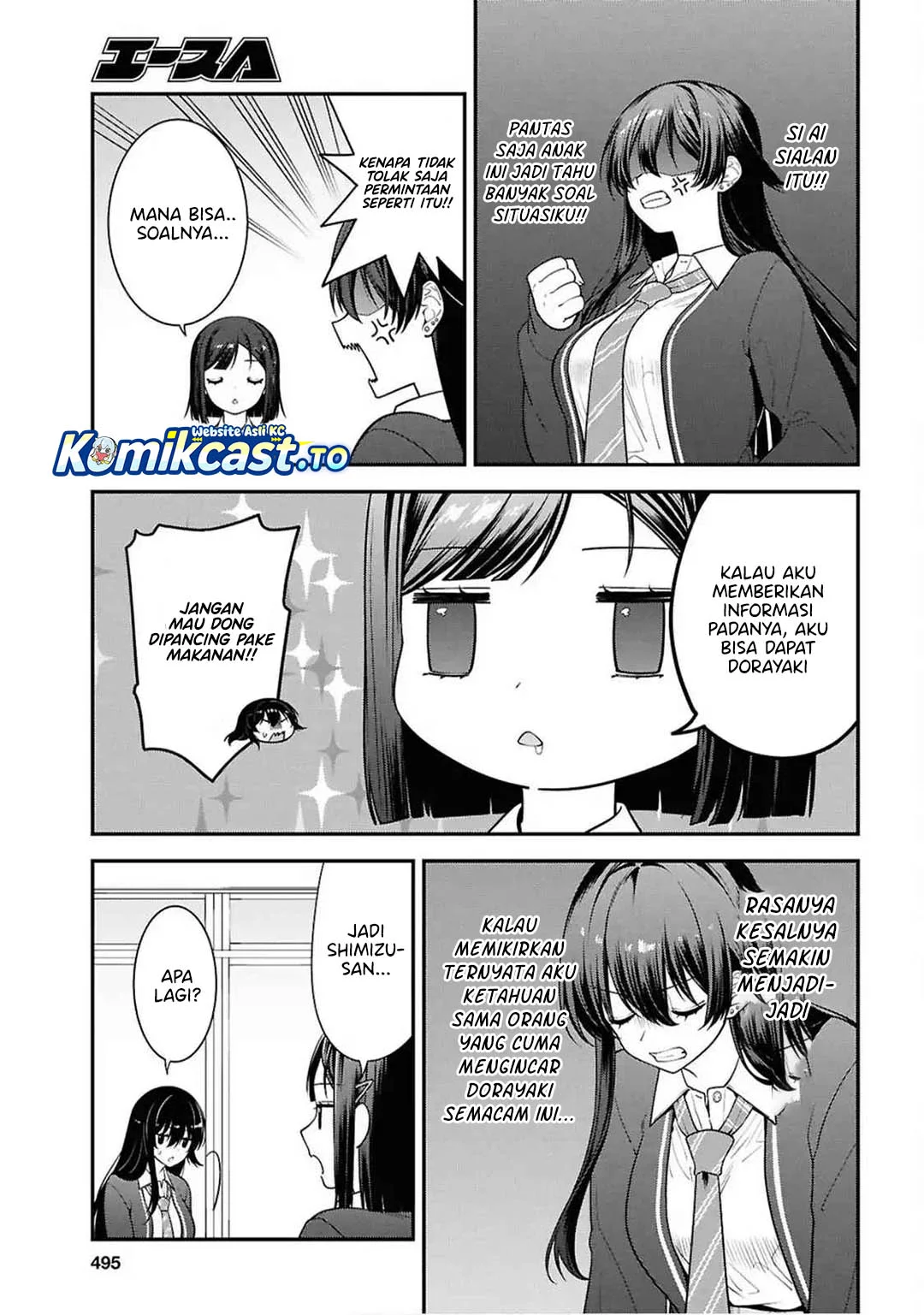 Tonari no Seki no Yankee Shimizu-san ga Kami o Kuroku Sometekita Chapter 13 - halaman 7