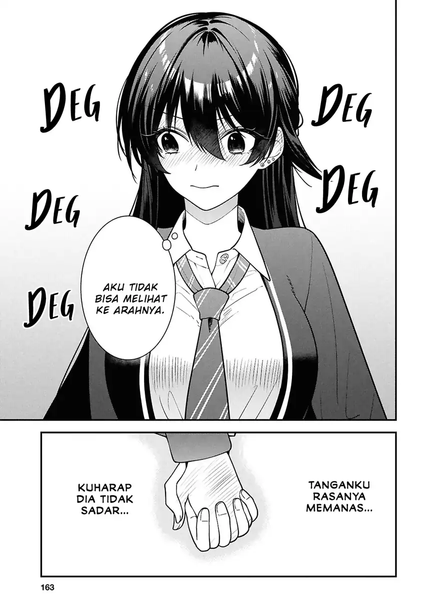 Tonari no Seki no Yankee Shimizu-san ga Kami o Kuroku Sometekita Chapter 14 - halaman 13