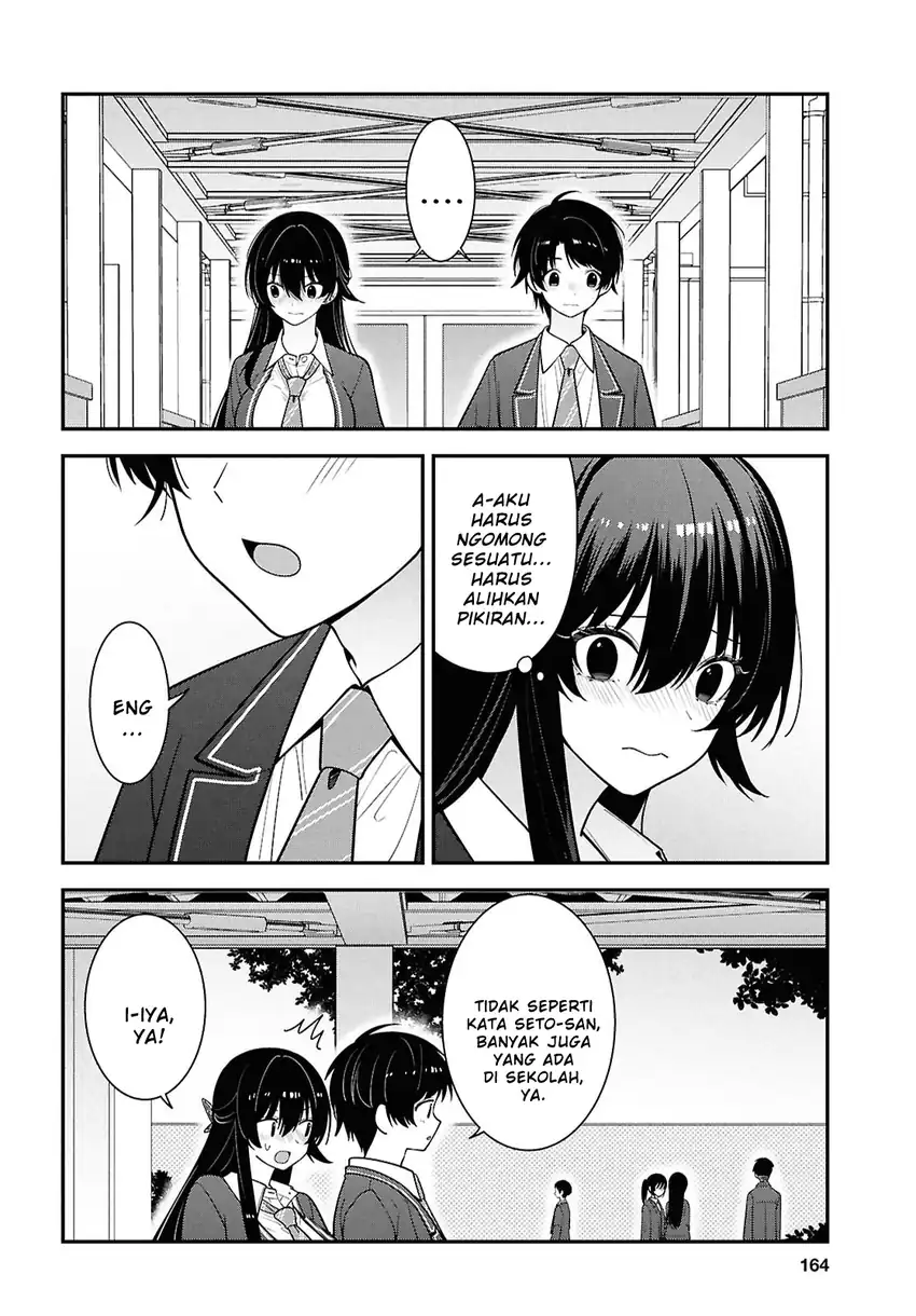 Tonari no Seki no Yankee Shimizu-san ga Kami o Kuroku Sometekita Chapter 14 - halaman 14
