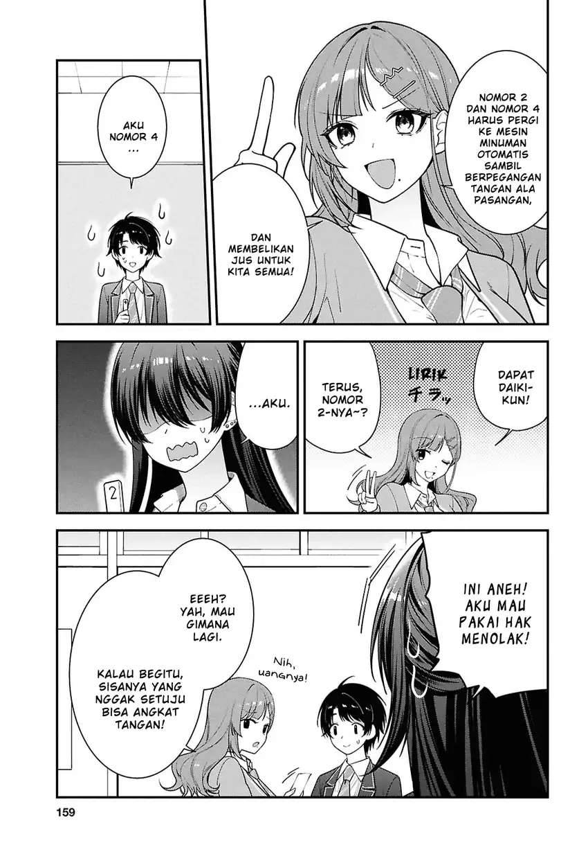 Tonari no Seki no Yankee Shimizu-san ga Kami o Kuroku Sometekita Chapter 14 - halaman 9