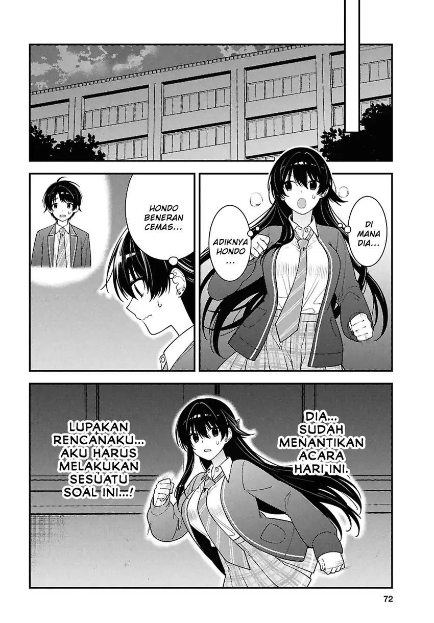 Tonari no Seki no Yankee Shimizu-san ga Kami o Kuroku Sometekita Chapter 15 - halaman 10