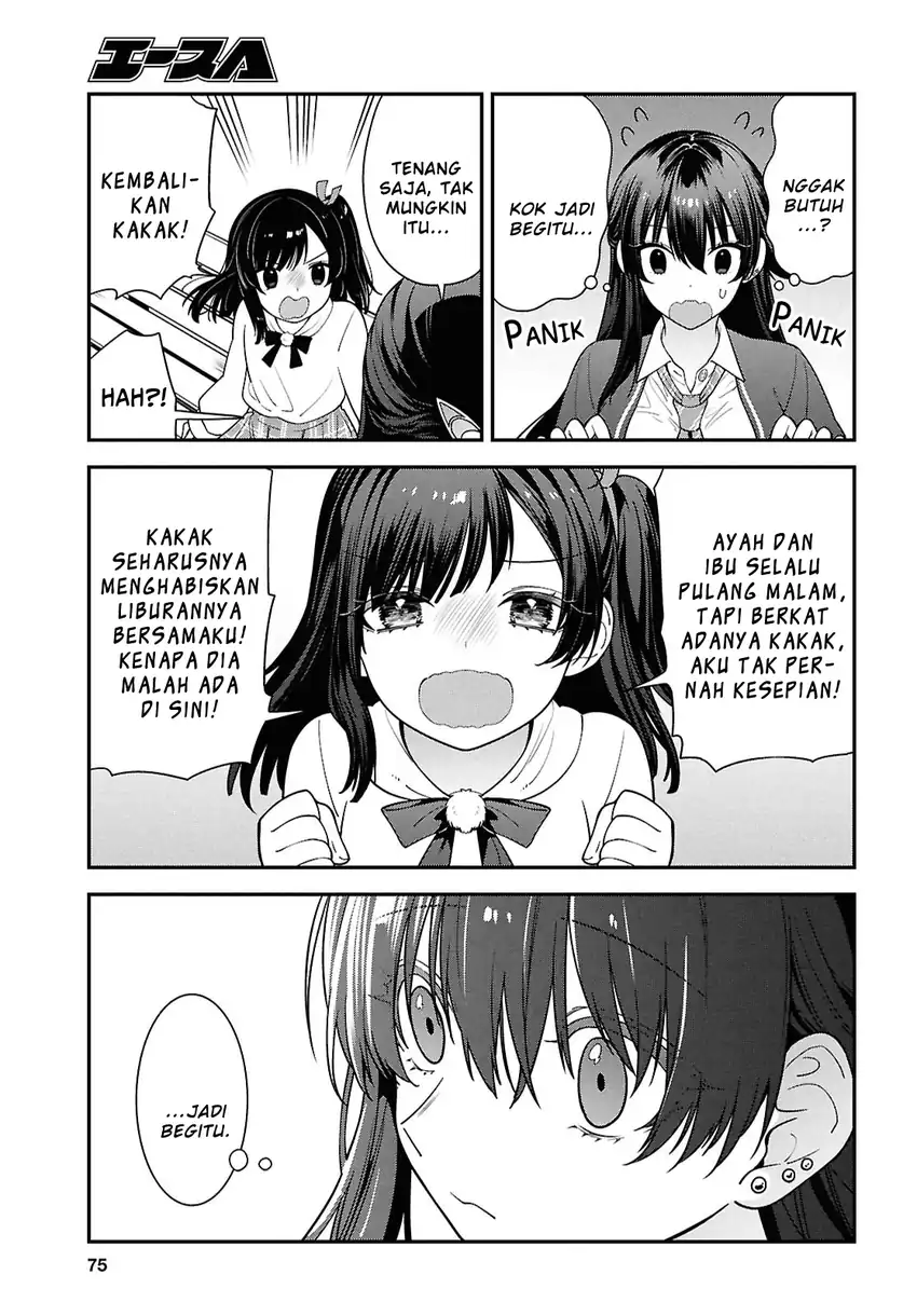 Tonari no Seki no Yankee Shimizu-san ga Kami o Kuroku Sometekita Chapter 15 - halaman 13