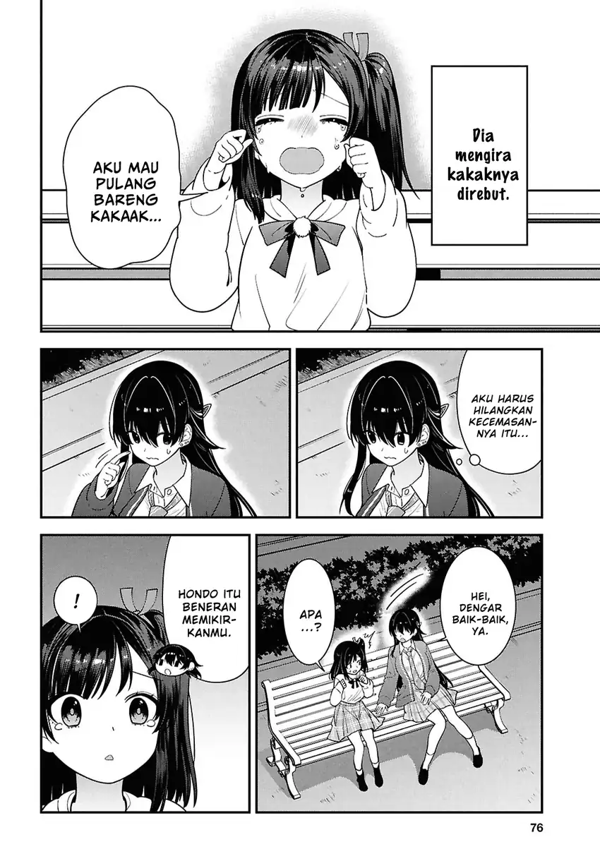 Tonari no Seki no Yankee Shimizu-san ga Kami o Kuroku Sometekita Chapter 15 - halaman 14