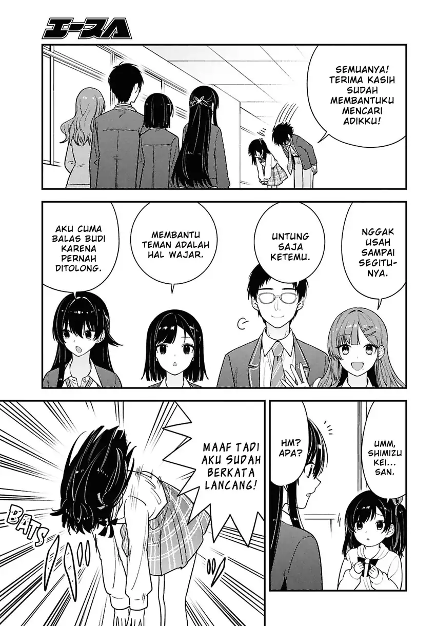 Tonari no Seki no Yankee Shimizu-san ga Kami o Kuroku Sometekita Chapter 15 - halaman 18