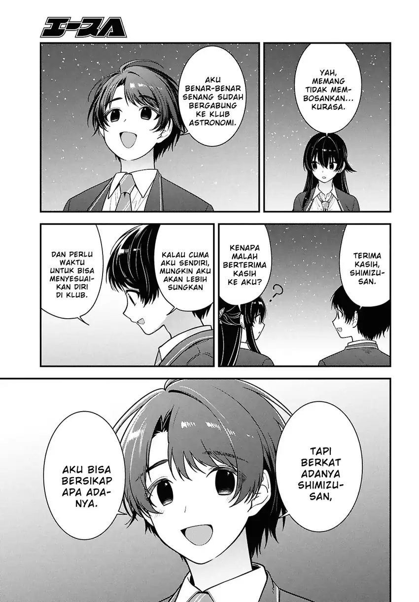Tonari no Seki no Yankee Shimizu-san ga Kami o Kuroku Sometekita Chapter 15 - halaman 28