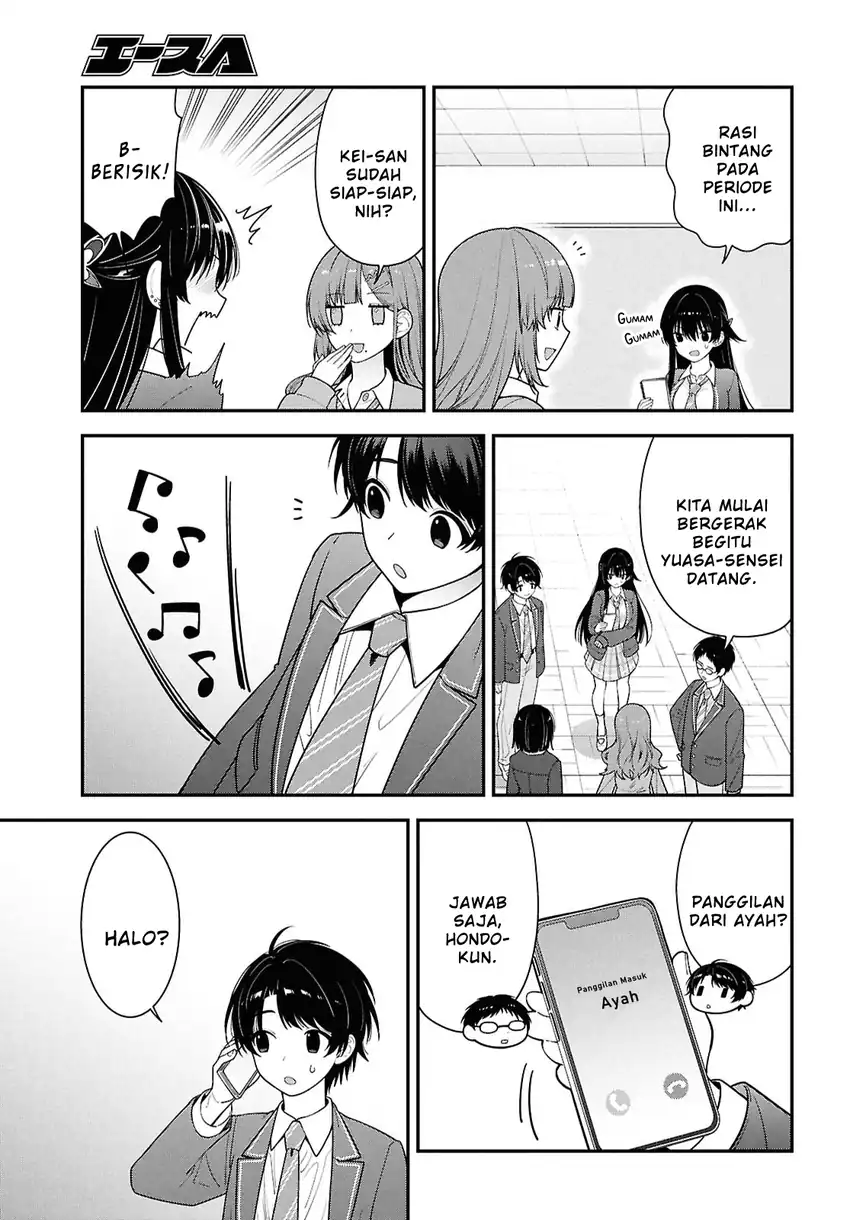 Tonari no Seki no Yankee Shimizu-san ga Kami o Kuroku Sometekita Chapter 15 - halaman 3