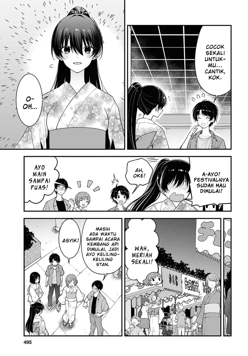 Tonari no Seki no Yankee Shimizu-san ga Kami o Kuroku Sometekita Chapter 16 - halaman 13