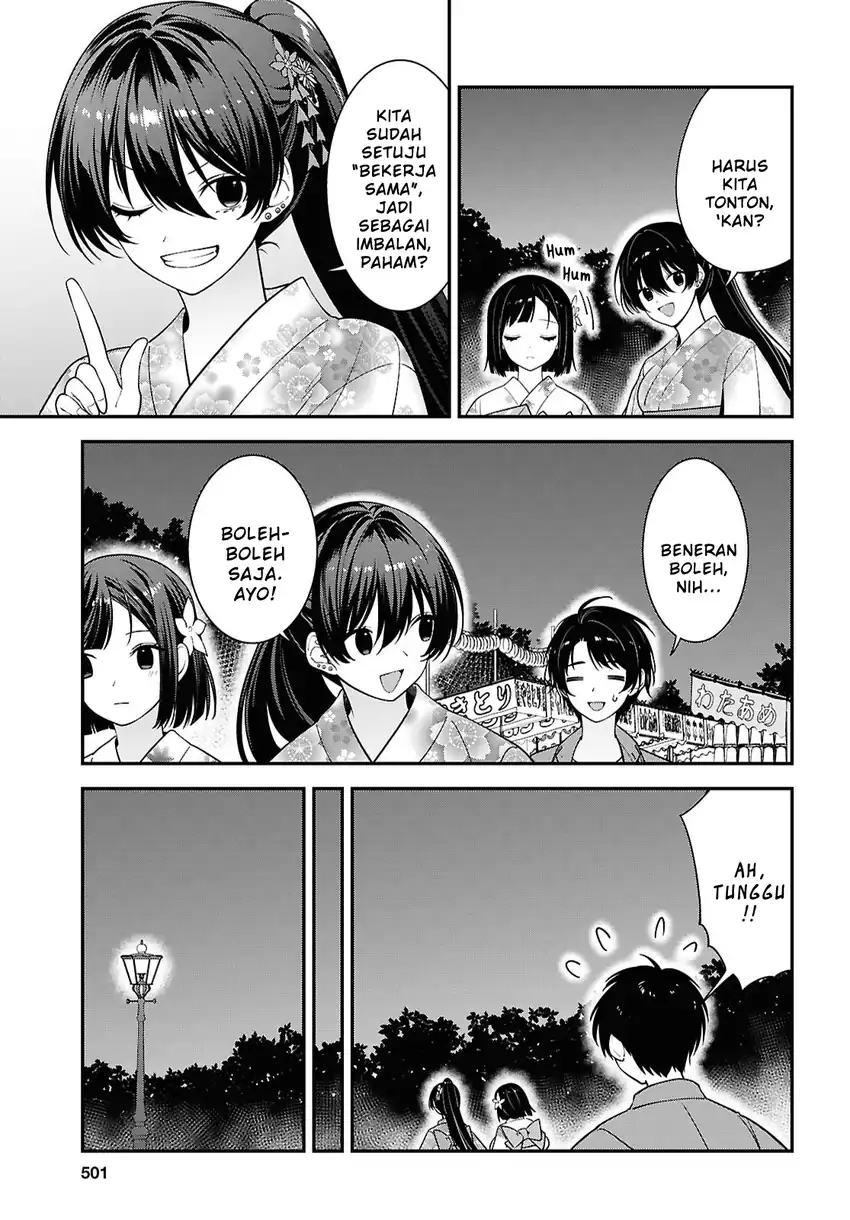 Tonari no Seki no Yankee Shimizu-san ga Kami o Kuroku Sometekita Chapter 16 - halaman 19