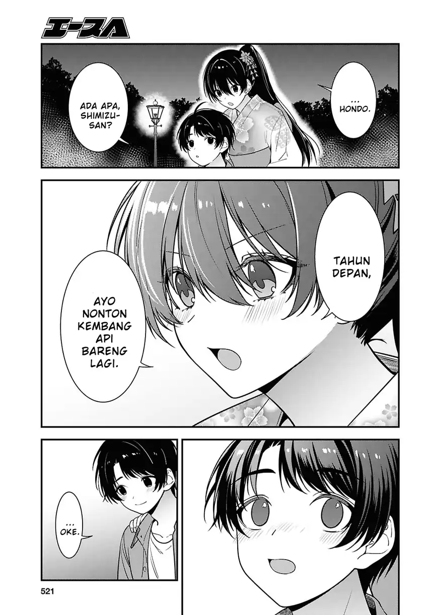 Tonari no Seki no Yankee Shimizu-san ga Kami o Kuroku Sometekita Chapter 16 - halaman 39