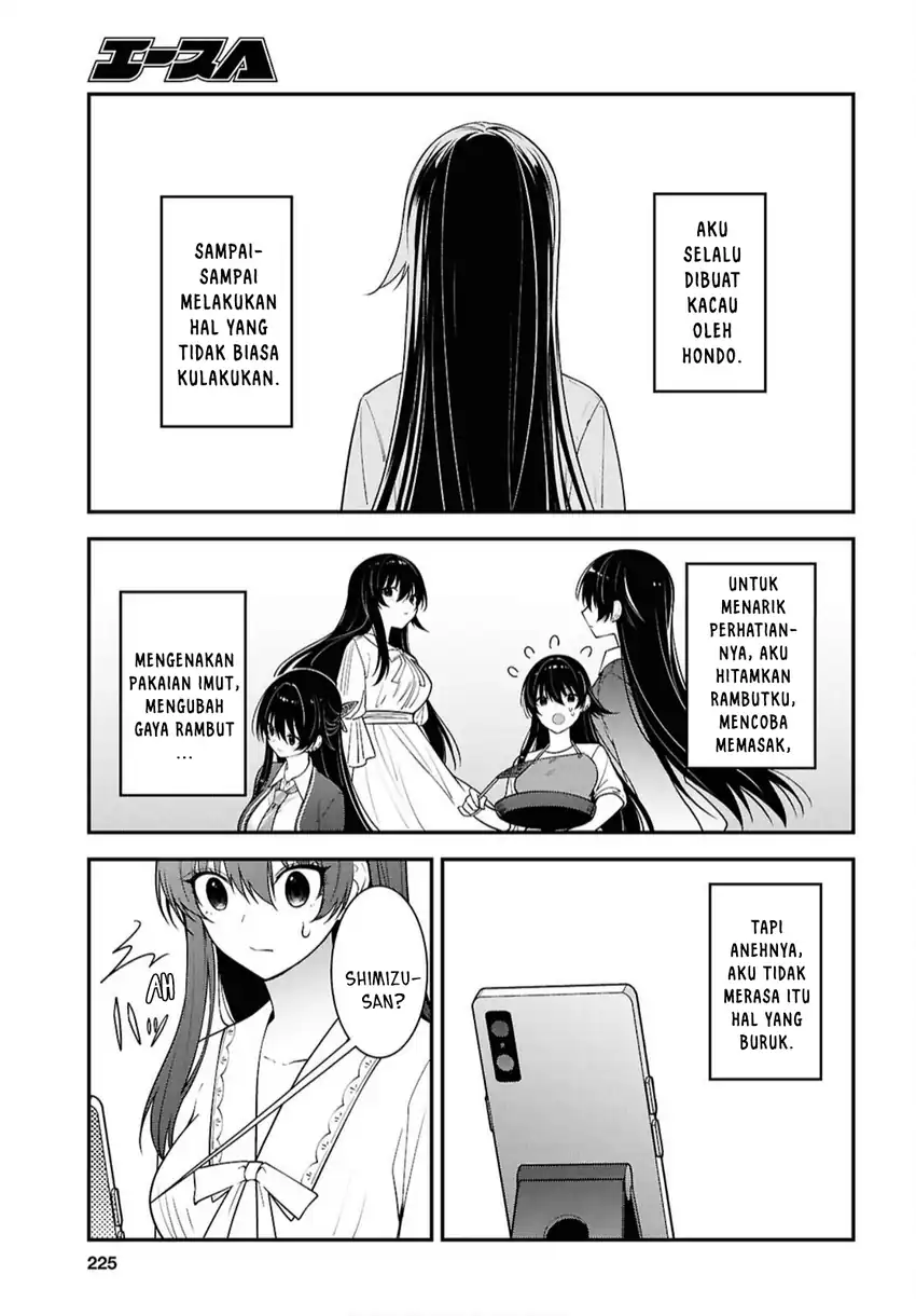 Tonari no Seki no Yankee Shimizu-san ga Kami o Kuroku Sometekita Chapter 17 - halaman 10
