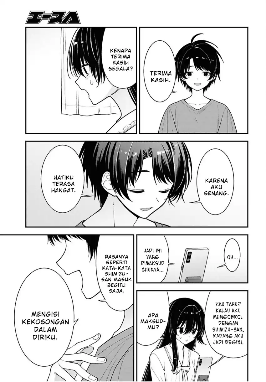 Tonari no Seki no Yankee Shimizu-san ga Kami o Kuroku Sometekita Chapter 17 - halaman 12