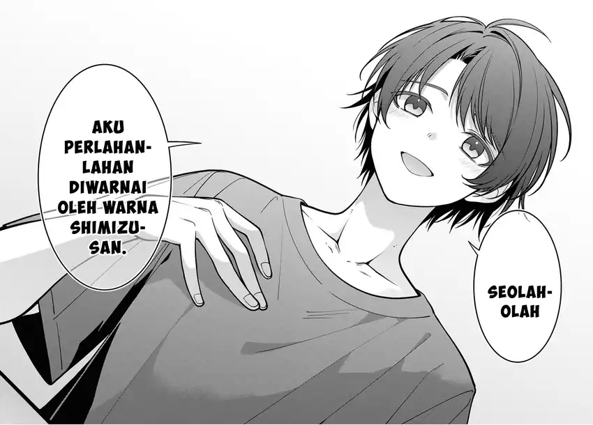 Tonari no Seki no Yankee Shimizu-san ga Kami o Kuroku Sometekita Chapter 17 - halaman 13