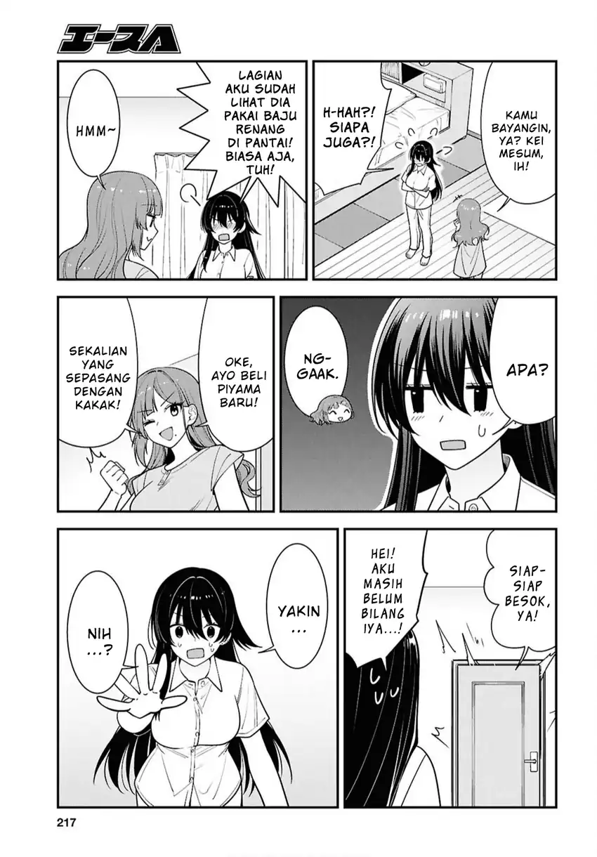 Tonari no Seki no Yankee Shimizu-san ga Kami o Kuroku Sometekita Chapter 17 - halaman 2