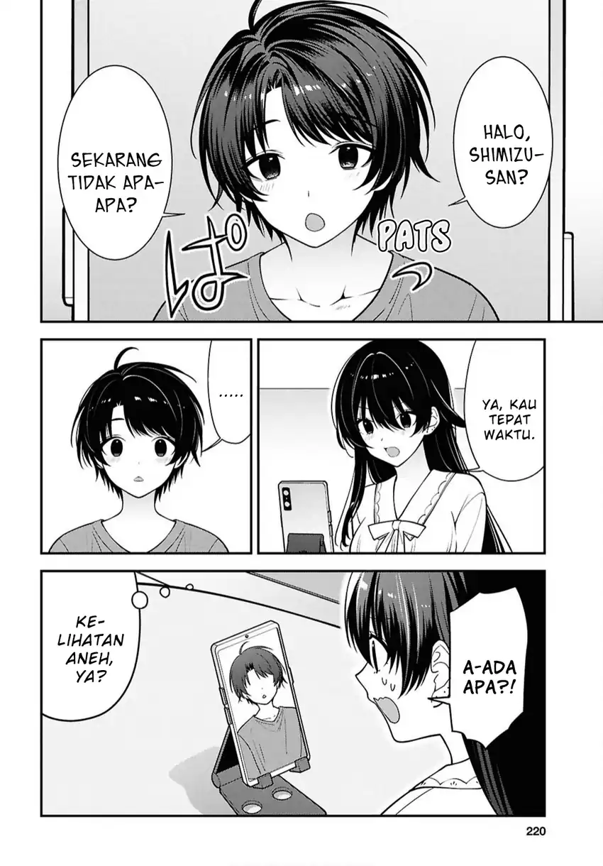 Tonari no Seki no Yankee Shimizu-san ga Kami o Kuroku Sometekita Chapter 17 - halaman 5