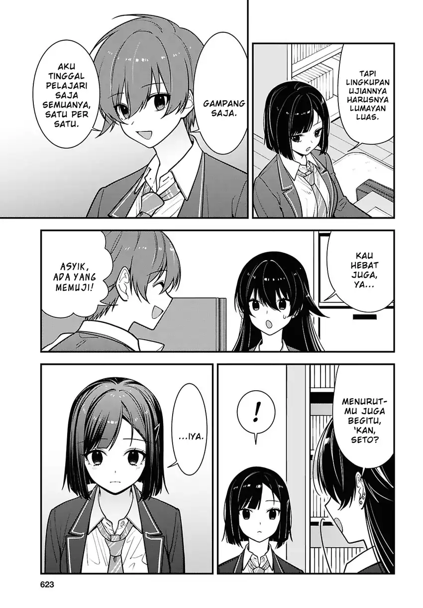 Tonari no Seki no Yankee Shimizu-san ga Kami o Kuroku Sometekita Chapter 19 - halaman 11