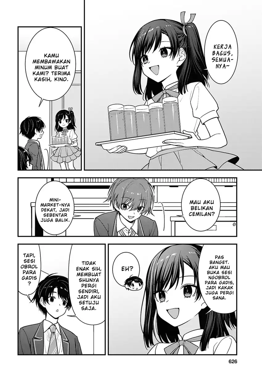 Tonari no Seki no Yankee Shimizu-san ga Kami o Kuroku Sometekita Chapter 19 - halaman 14